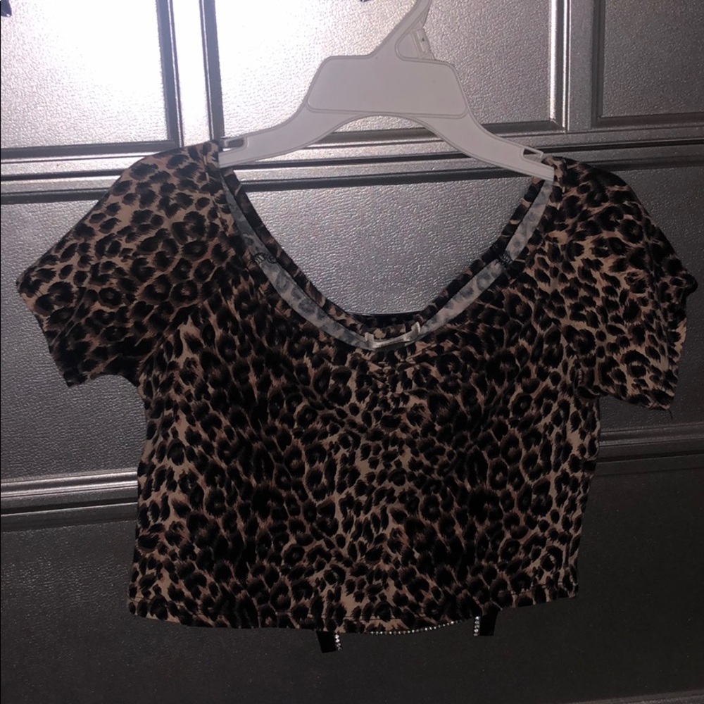 Cheetah crop top